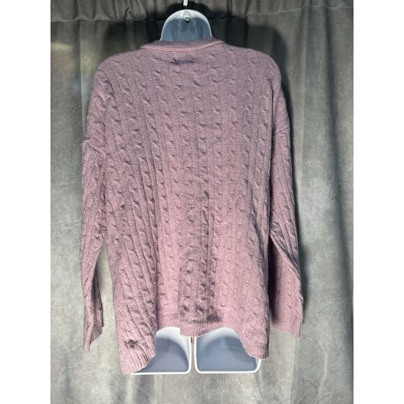 Hippie Rose Womens Baby Cable Knit Button Cardigan Sweater size S - Picture 3 of 4